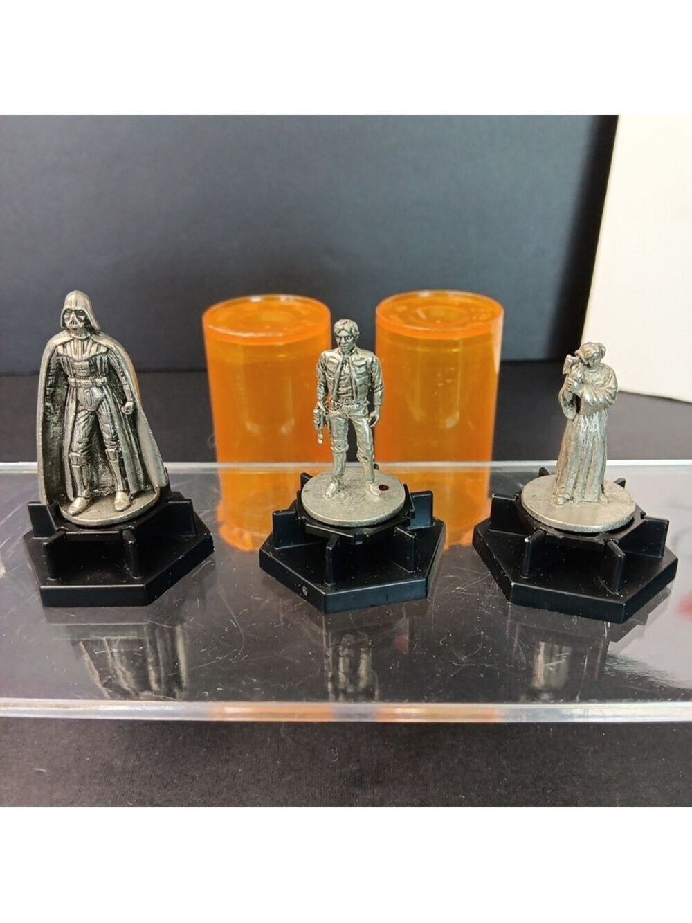 1997 Star Wars Trivial Pursuit Collector's Ed. Pieces Cake Toppers Desk Decor CN